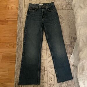 Zara TRF High Rise Wide Leg Jean